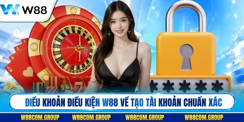 Điều khoản điều kiện W88 về tạo tài khoản chuẩn xác